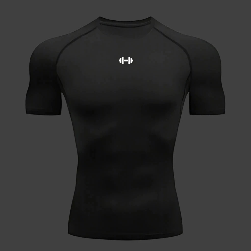 Compression T Shirt Men Summer Sportswear Running T-Shirt Elastic Quick Dry Sport Tops Tee Athletic Gym Workout Shirts Men