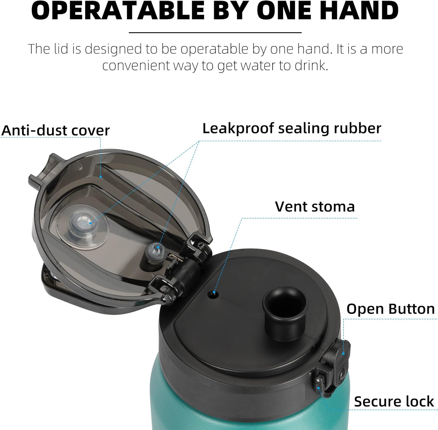 24 Oz Insulated Stainless Steel Water Bottle