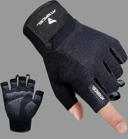 Workout Gloves for Men and Women, Exercise Gloves for Weight Lifting, Cycling, Gym, Training, Breathable and Snug Fit