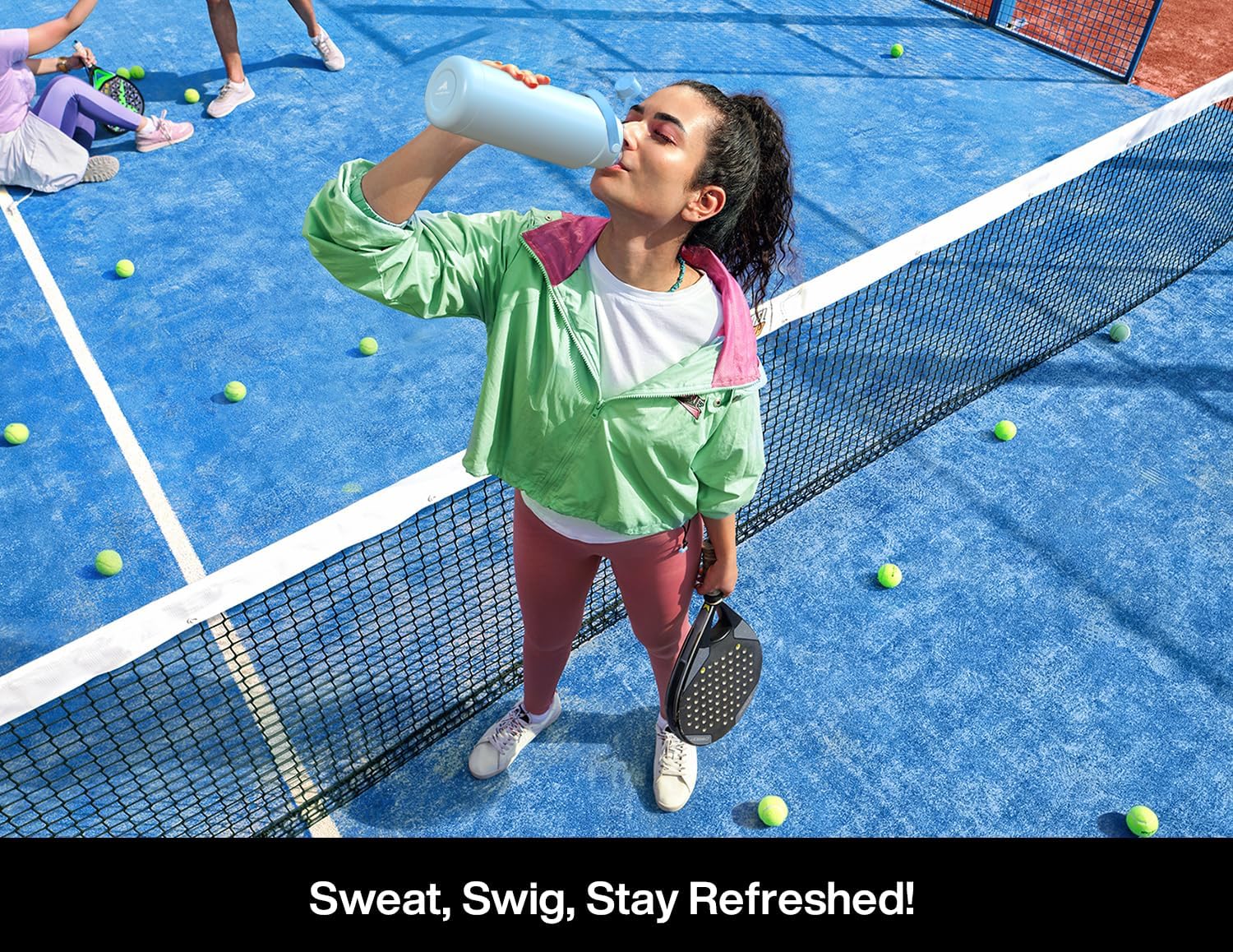 32 Oz Insulated Water Bottle with 2-In-1 Straw and Spout Lid, Keep Cold 24H, Leak-Proof, Bpa-Free, Double Wall Stainless Steel Water Bottle for Sports, Gym, Travel, and School (Dark Knight)