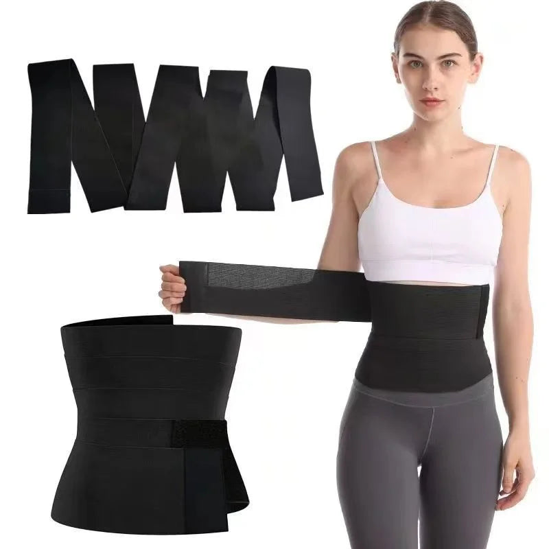 Wrapping Thin Waist and Abdominal Band for Exercise, Fitness, Elastic Bandage for Yoga Training, Waist Tightening