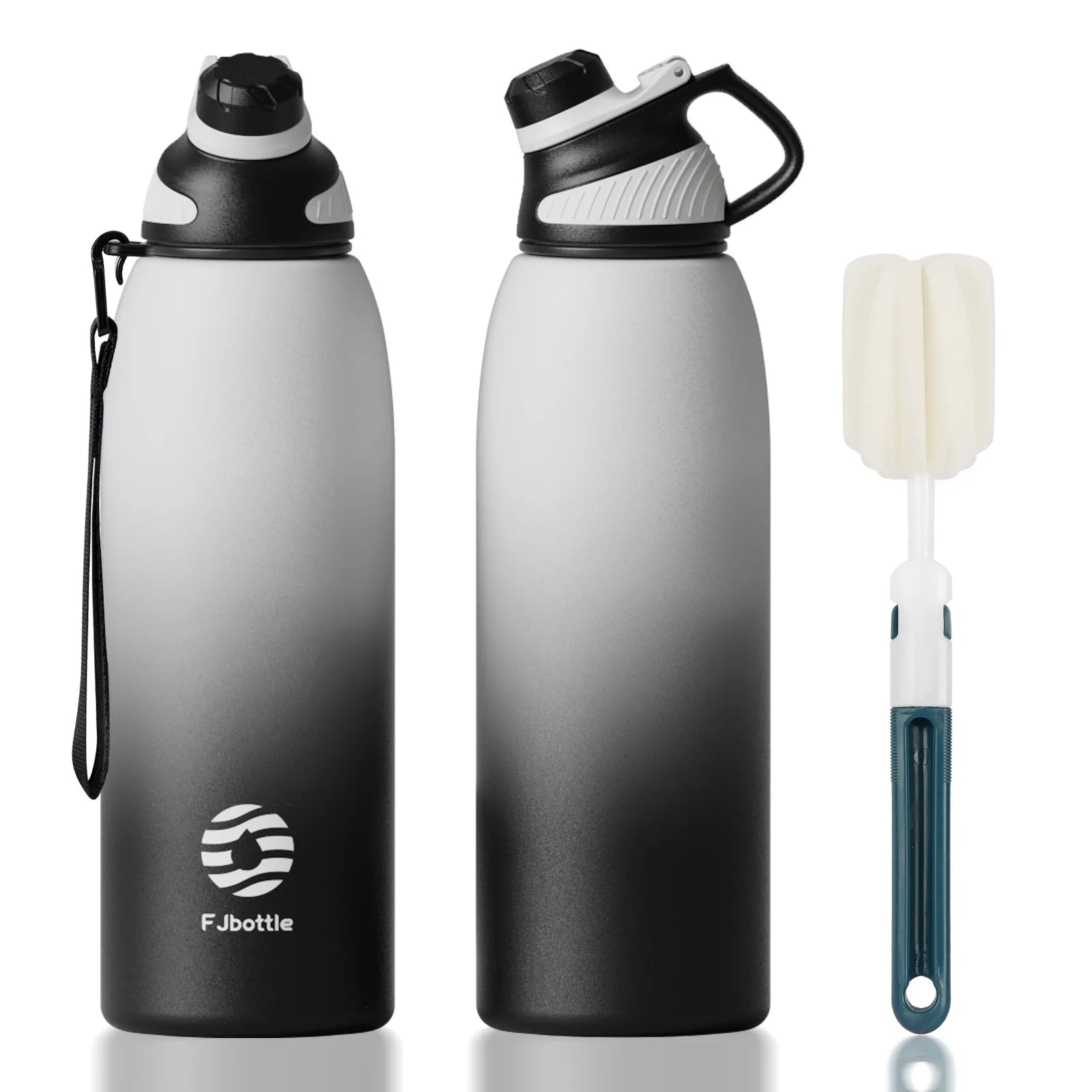 -Stainless Steel Thermo Bottle with Magnetic Lid, Insulated Vacuum Flask, Outdoor Sport Water Bottle, Keep Cold, 1500Ml