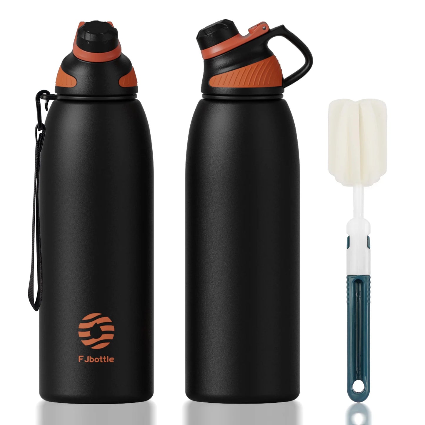 -Stainless Steel Thermo Bottle with Magnetic Lid, Insulated Vacuum Flask, Outdoor Sport Water Bottle, Keep Cold, 1500Ml