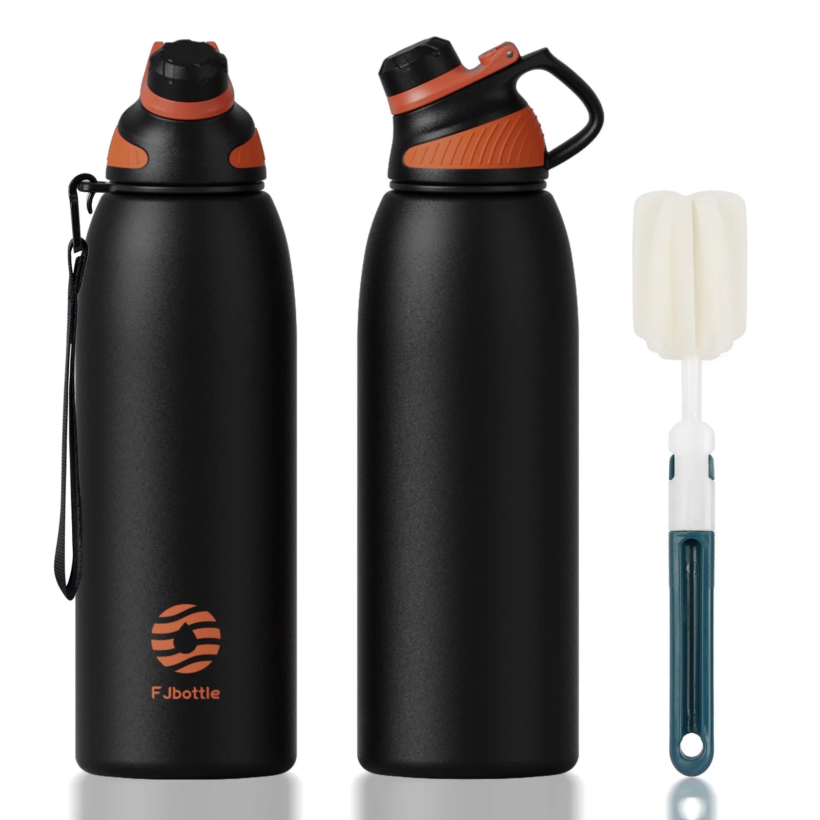 -Stainless Steel Thermo Bottle with Magnetic Lid, Insulated Vacuum Flask, Outdoor Sport Water Bottle, Keep Cold, 1500Ml