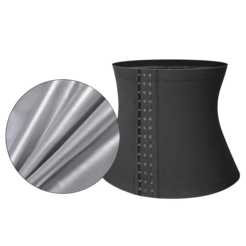 Sauna Waist Trainer Slimming Belt Men Gym Fitness Cincher Belly Control Corset Sweat Fat Burning Women Body Shaper Weight Loss