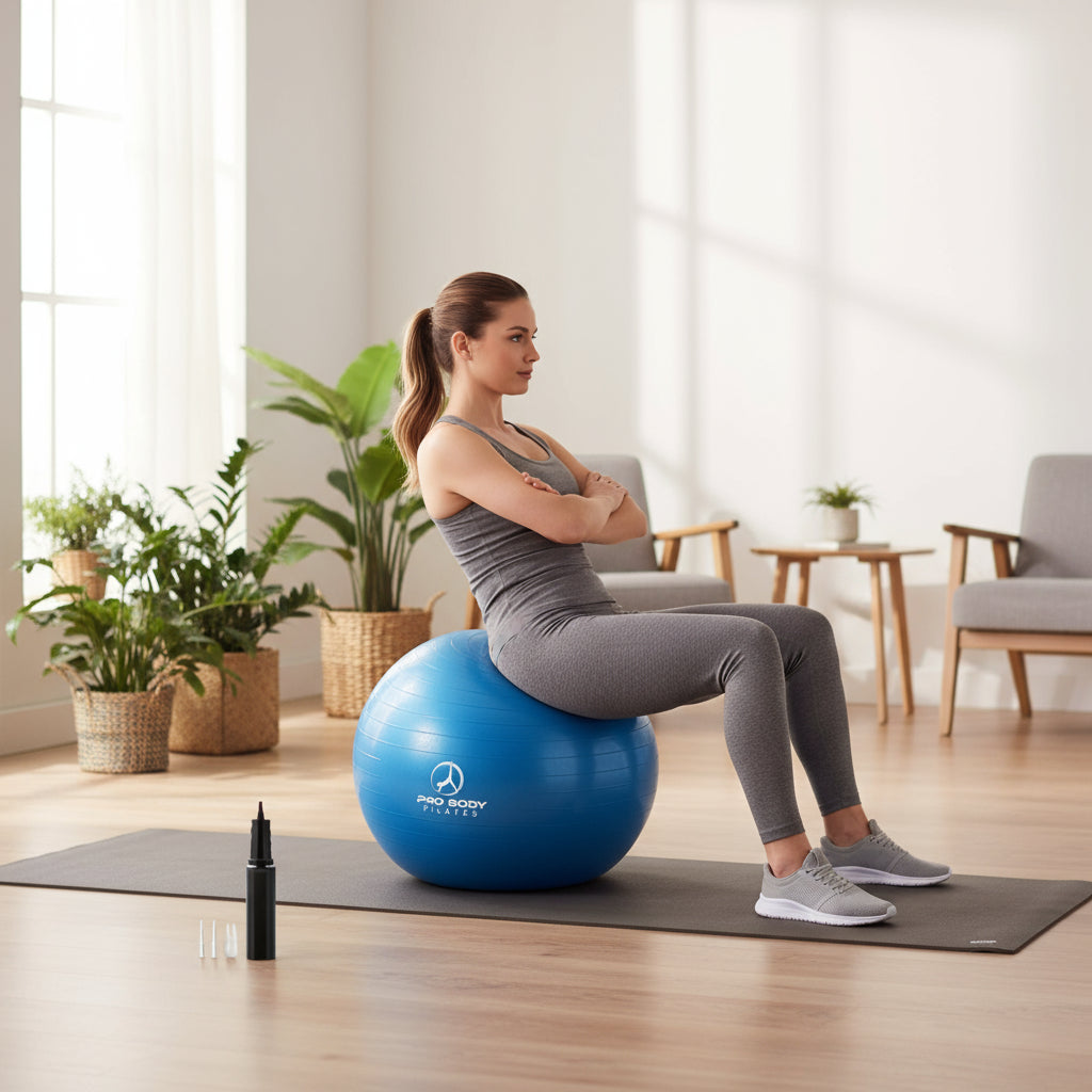 Exercise Ball- Yoga, Workout, Pregnancy & Physical Therapy