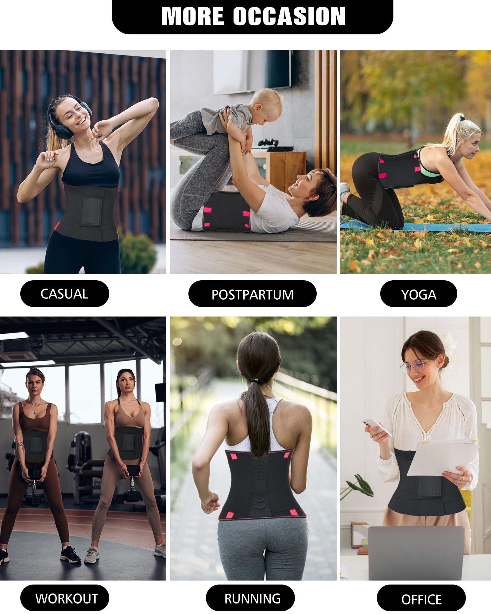 Waist Trainer for Women and Men Waist Cincher Trimmer Ab Belt with Triple Wrap